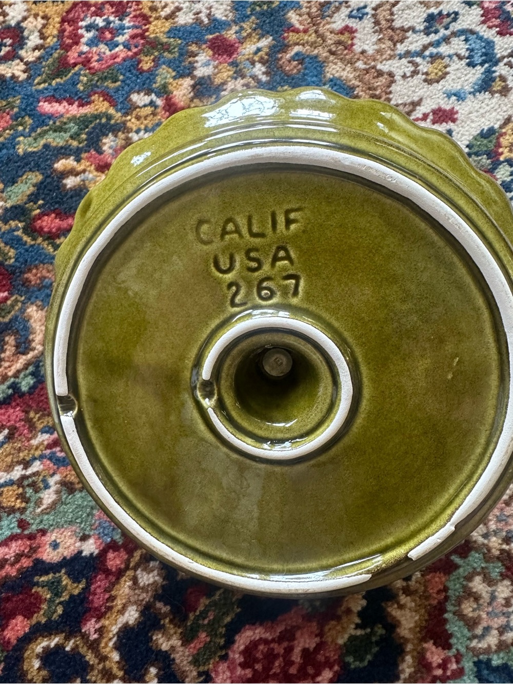 California Pottery Vintage Divided Dish - Picture 6 of 7
